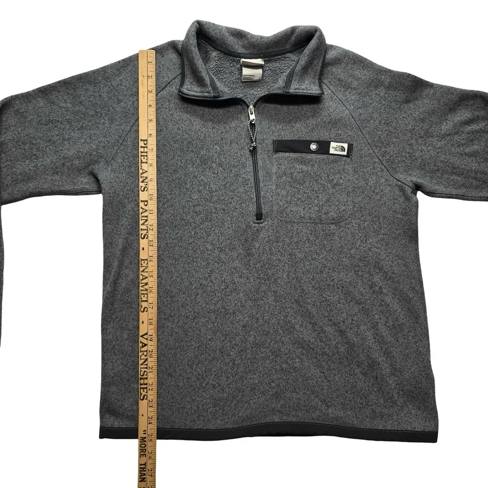The North Face Fleece Quarter Zip Pullover Gray Outdoor Casual‎ Men's M